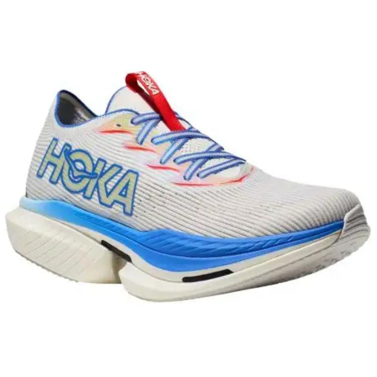 HOKA ONE ONE CIELO X1 Soft And Comfortable Slip Resistant Abrasion Resistant Low top Running Shoes Unisex Light Gray