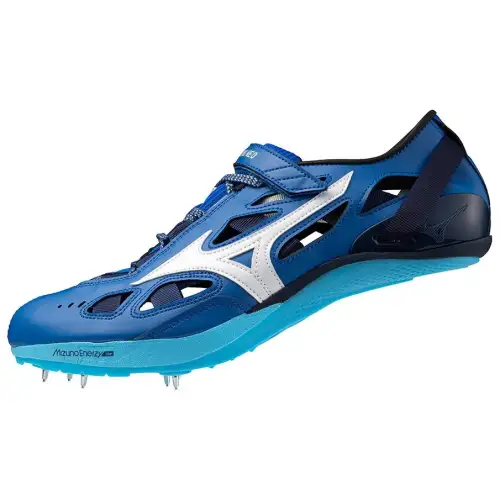 Mizuno Slip Resistant Abrasion Resistant Low top Sprint Running Shoes Unisex Blue White