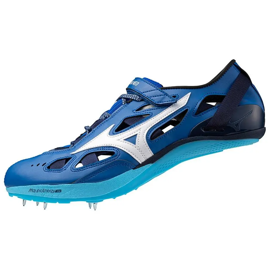 Mizuno Slip Resistant Abrasion Resistant Low top Sprint Running Shoes Unisex Blue White