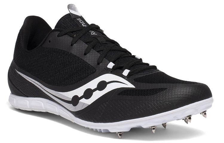 Saucony Mesh Cushioning Lightweight Abrasion Resistant Slip Resistant Low top Running Shoes Men’s Black White