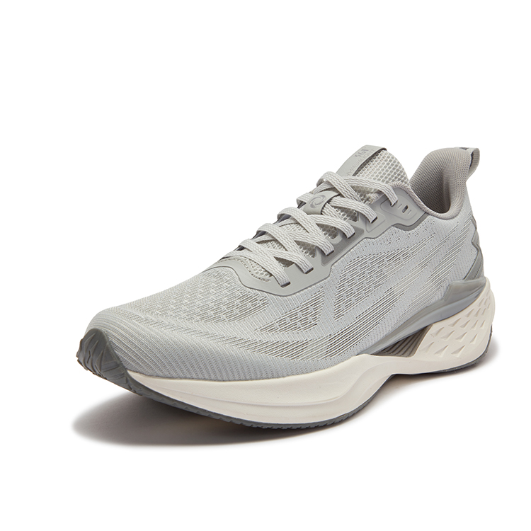 361° Slip Resistant, Abrasion Resistant, Breathable Low top Casual Running Shoes Men’s Recycling Gray