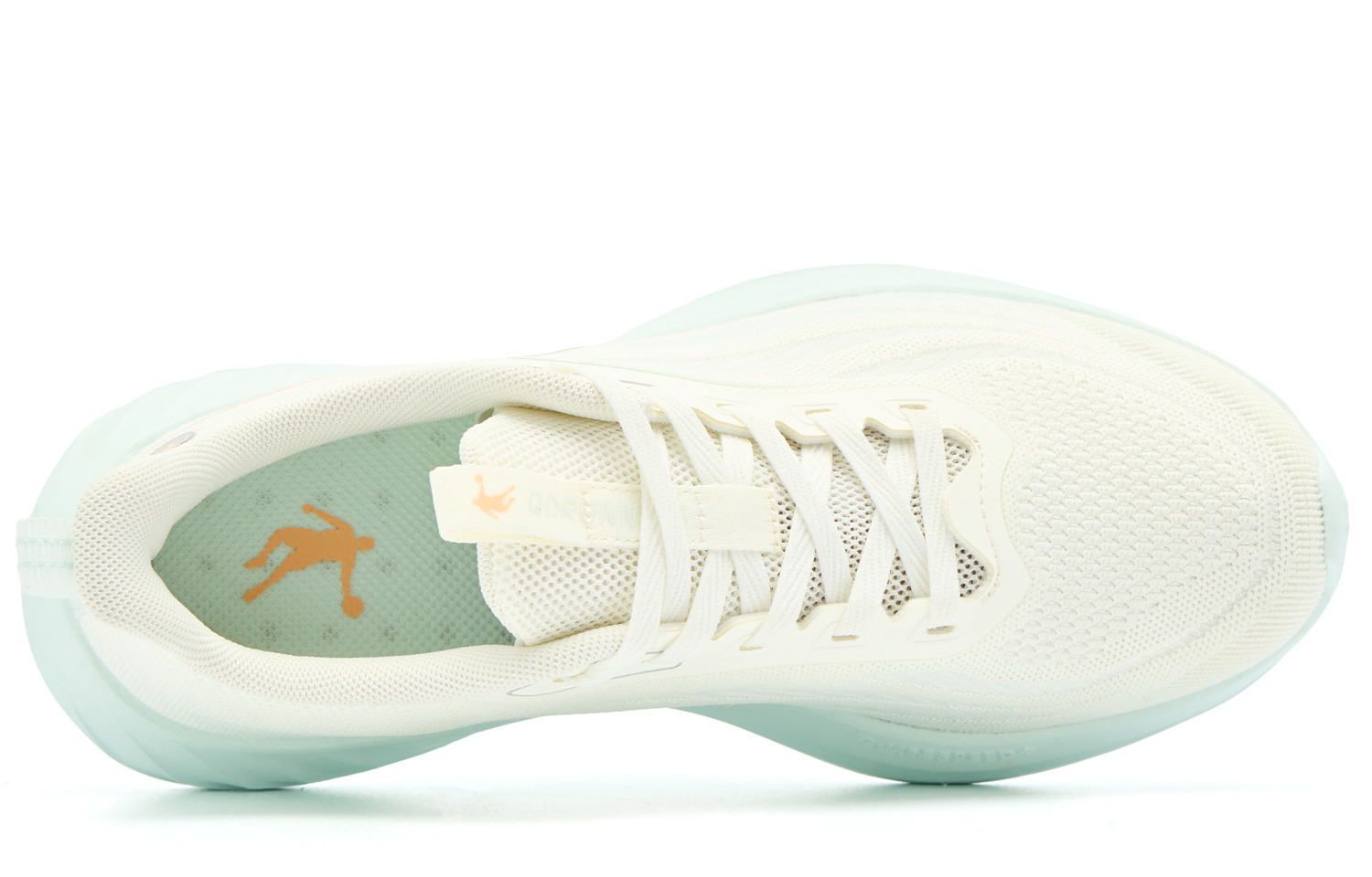 QIAODAN Cushioning Slip Resistant Abrasion Resistant Low top Casual Running Shoes Women’s Beige Blue