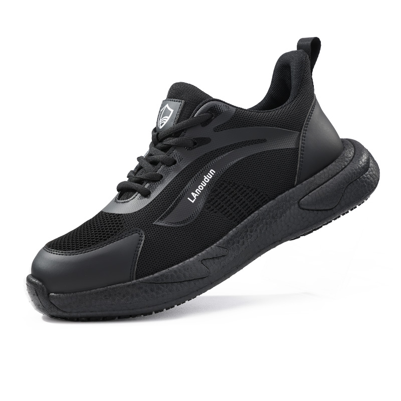LANOUDUN Slip Resistant, Breathable, Lightweight Low top Outdoor Shoes Men’s Black