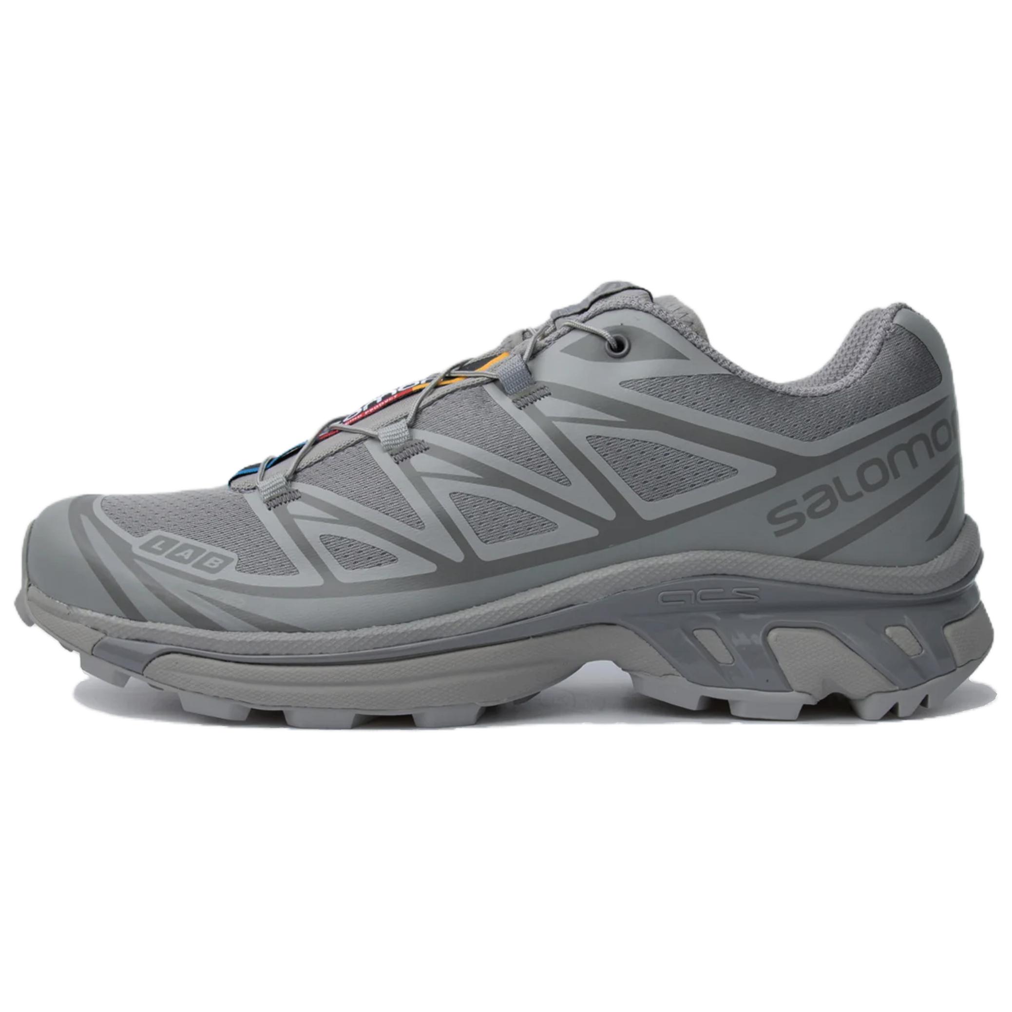 SALOMON Salomon XT-6 comfortable low-top running shoes for men and women, gray
