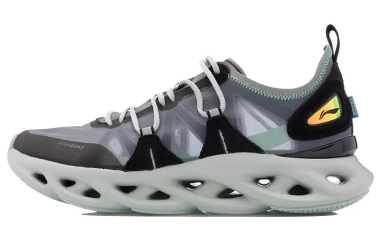 Li Ning Li Ning Arc Fabric Cushioning Lightweight Abrasion Resistant Slip Resistant Low top Running Shoes Men's
