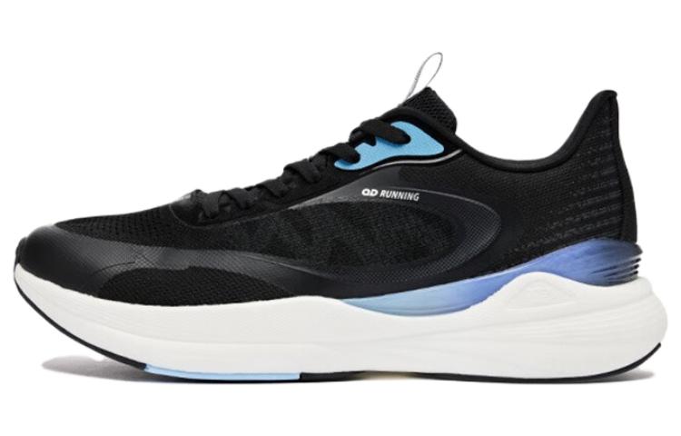 QIAODAN Infinity 5.0 Comfortable Cushioning Slip Resistant Abrasion Resistant Low top Running Shoes Men’s Black Blue