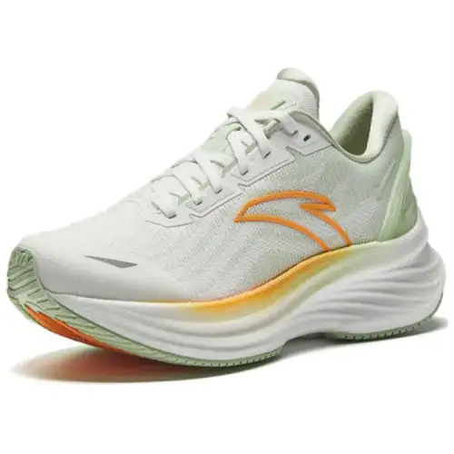 Anta Cushioning Slip Resistant Cushioning Slip Resistant Low top Casual Running Shoes Men's White Green