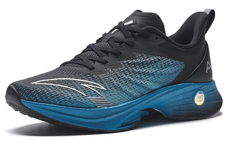 Anta MACH 3.0 Abrasion Resistant Low top Running Shoes Men’s Black Blue