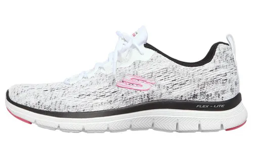 Skechers Flex Appeal 4.0 Running Shoes Women's Low Top White/Black