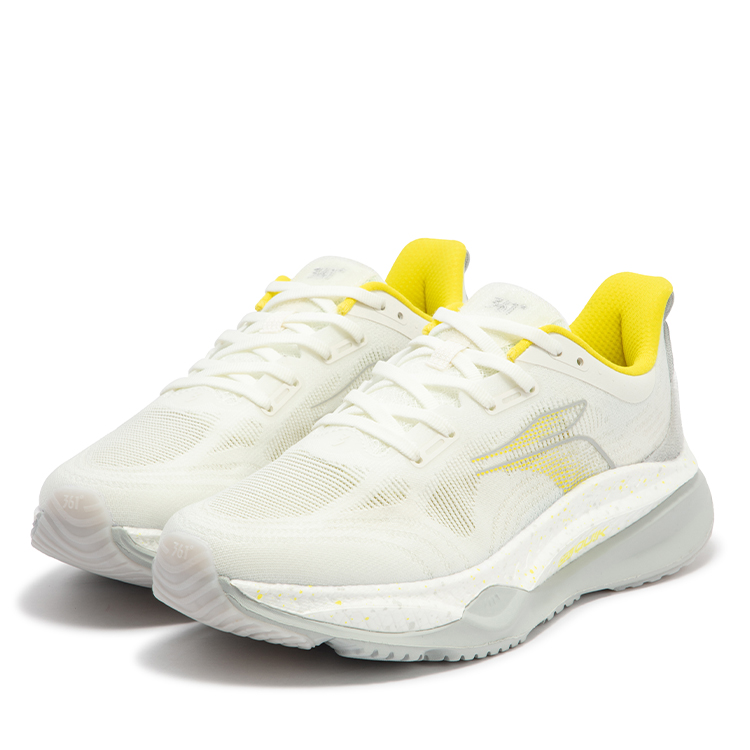 361° Cushioning, Wear Resistant Low top Running Shoes Men’s White Gray