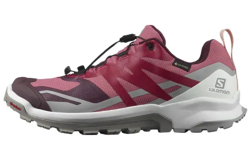 SALOMON Xa Rogg 2 Trail Running Fabric Abrasion Resistant Low top Running Shoes Women's Watermelon Red