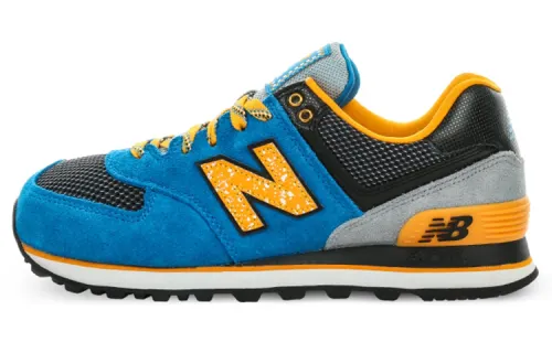 New Balance 574 Series Sneakers Blue/Yellow/Black Women's