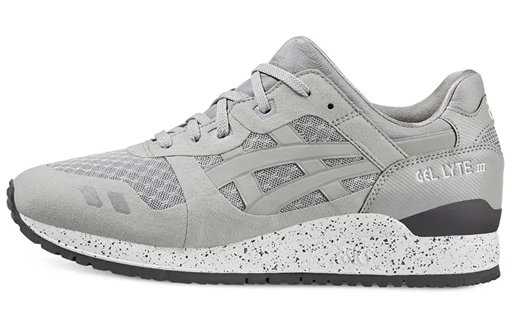 Asics Gel Lyte 3 Breathable Abrasion Resistant Low top Athletic Shoes Unisex Gray White