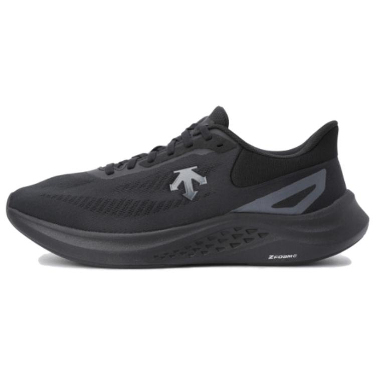 DESCENTE RUNNING Low top Casual Training Long Distance Running City Commuting Running Shoes Unisex Black