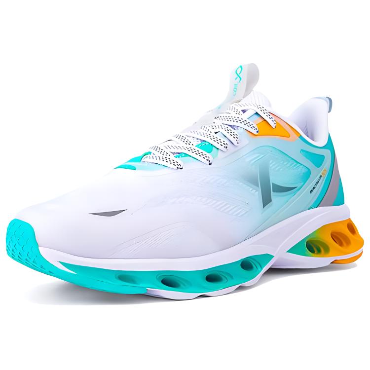 XTEP Abrasion Resistant Breathable Lightweight Quick Dry Low top Running Shoes Men’s White Green