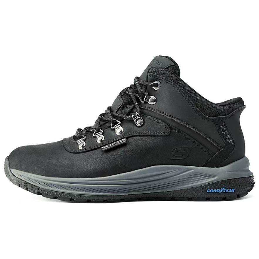 Skechers MENS USA Comfortable And Lightweight Abrasion Resistant Mid top Outdoor Shoes Men’s Black