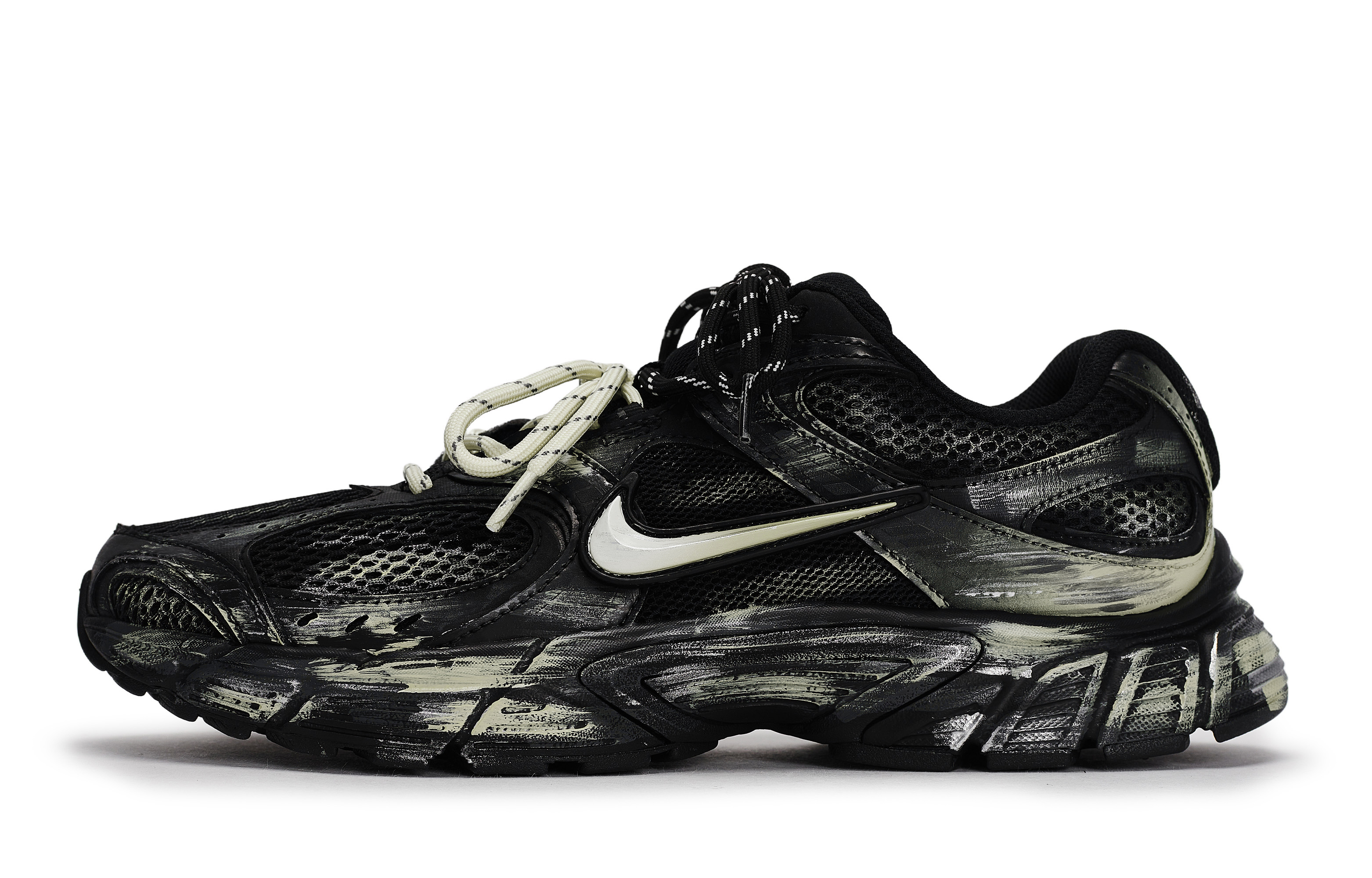 Nike V5 RNR Abrasion Resistant Low top Running Shoes Men’s Black Silver