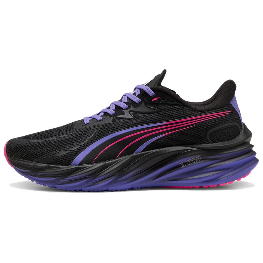 PUMA Velocity NITRO 4 Running Shoes Unisex Black Purple