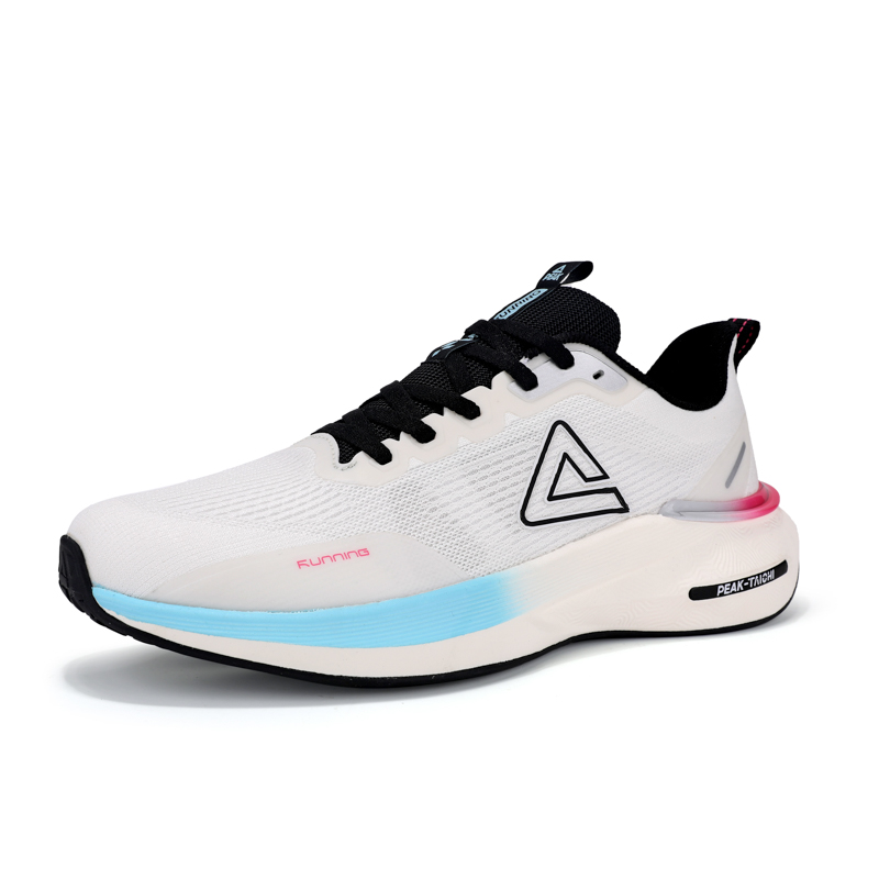 PEAK Slip Resistant Abrasion Resistant Running Shoes Men’s White Black