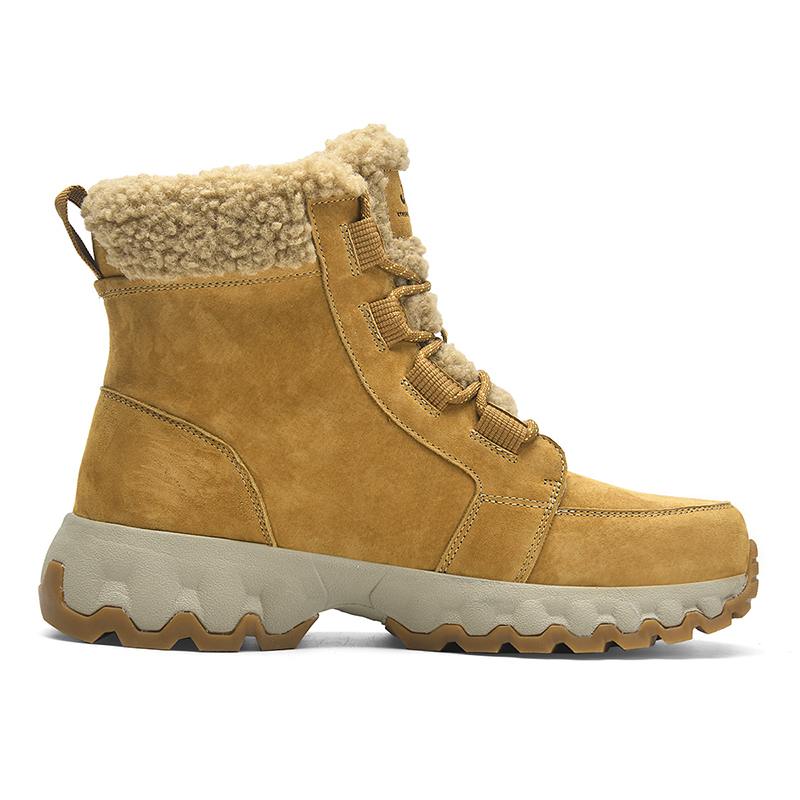 Jeep Fabric Fleece Lined Thermal, Slip Resistant, Abrasion Resistant High top Outdoor Shoes Men’s Yellow