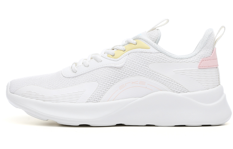 Erke Running Shoes Women’s Low Top Ivory White/Lake Blue