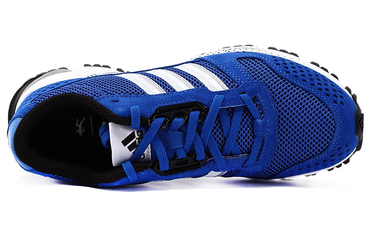 Adidas Marathon 10 Trendy Slip Resistant Lightweight Non slip Lightweight Low top Running Shoes Men’s Blue White