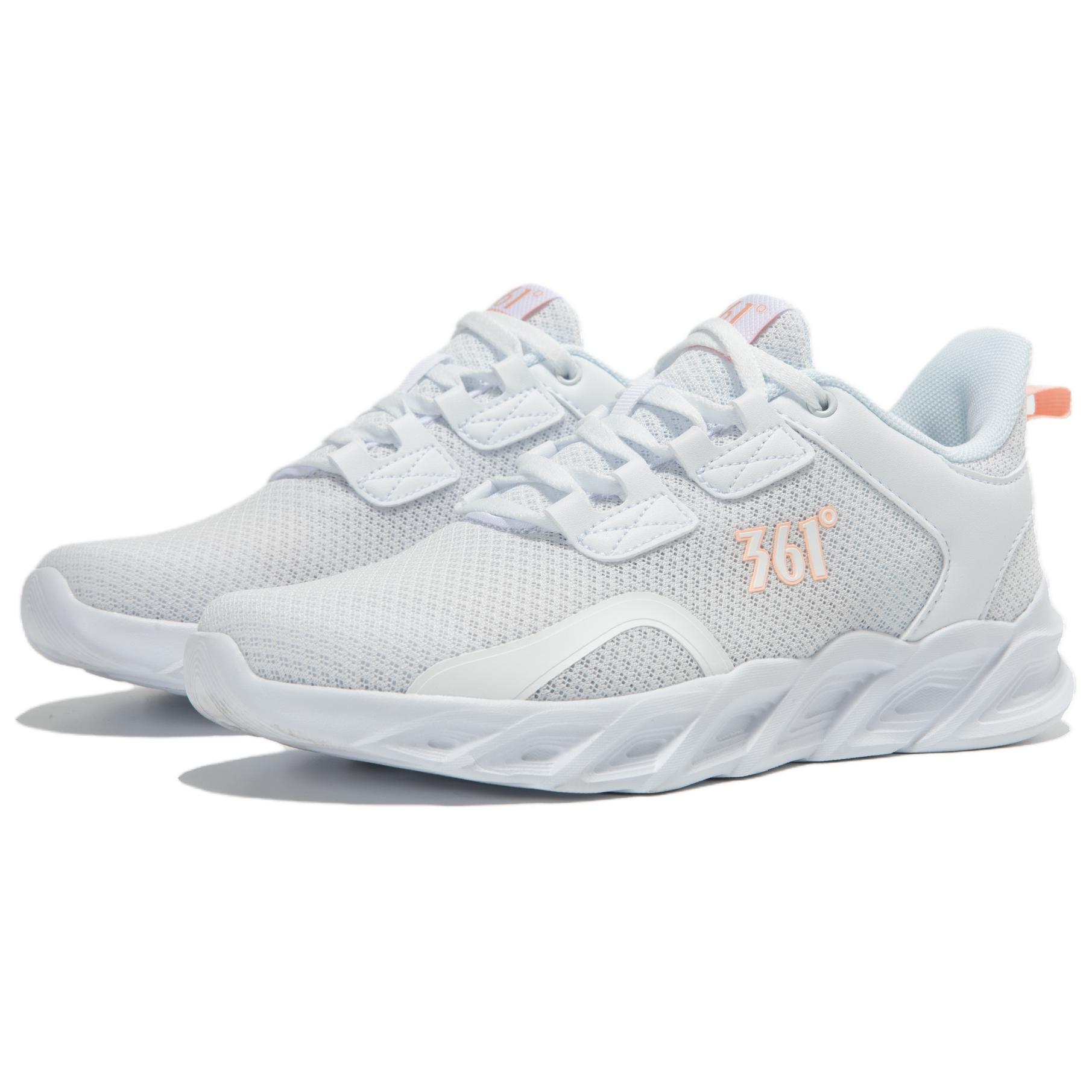 361° Cushioning, Wear Resistant Low top Running Shoes Women’s Soft White Pink