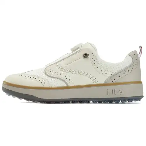 FILA Fila GF Derby soft nail knob easy to put on and take off low-top golf shoes men's off-white