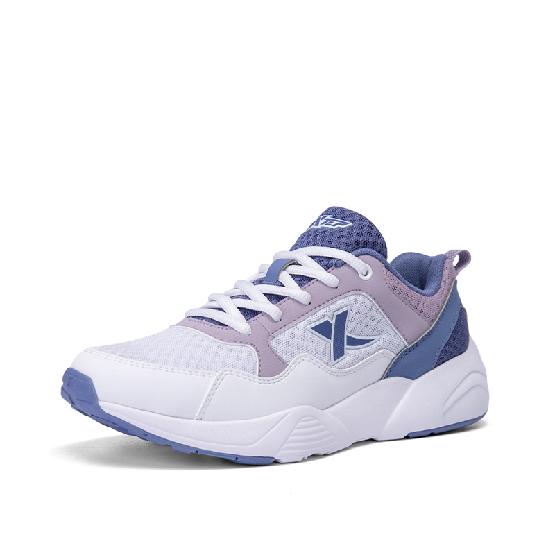 XTEP Abrasion Resistant Breathable Low top Running Shoes Women’s White Purple