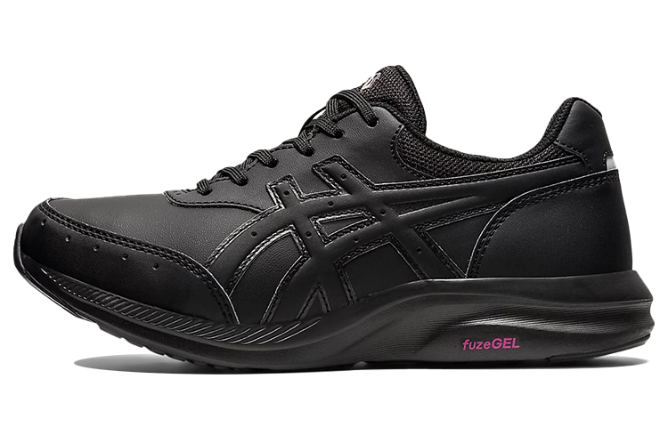 Asics Gel Fun Walker Textile, Leather Low top Running Shoes Women’s Extreme Night Black