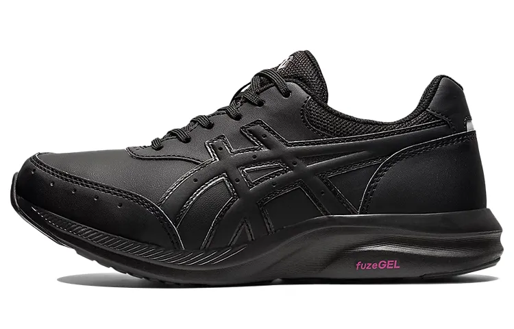 Asics Gel Fun Walker Textile, Leather Low top Running Shoes Women's Extreme Night Black
