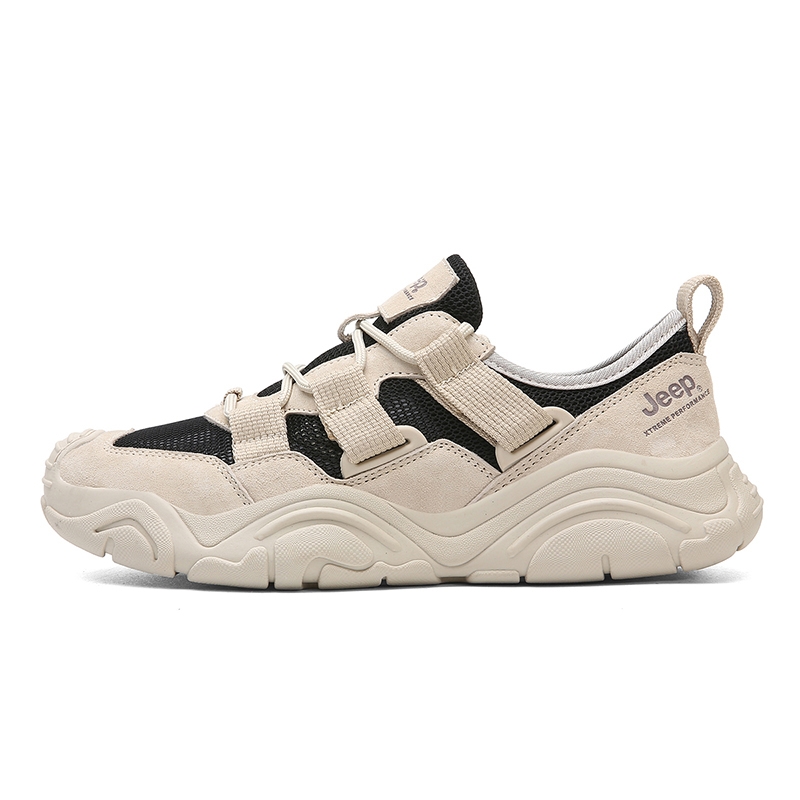 Jeep Mesh Low top Outdoor Shoes Unisex Sand