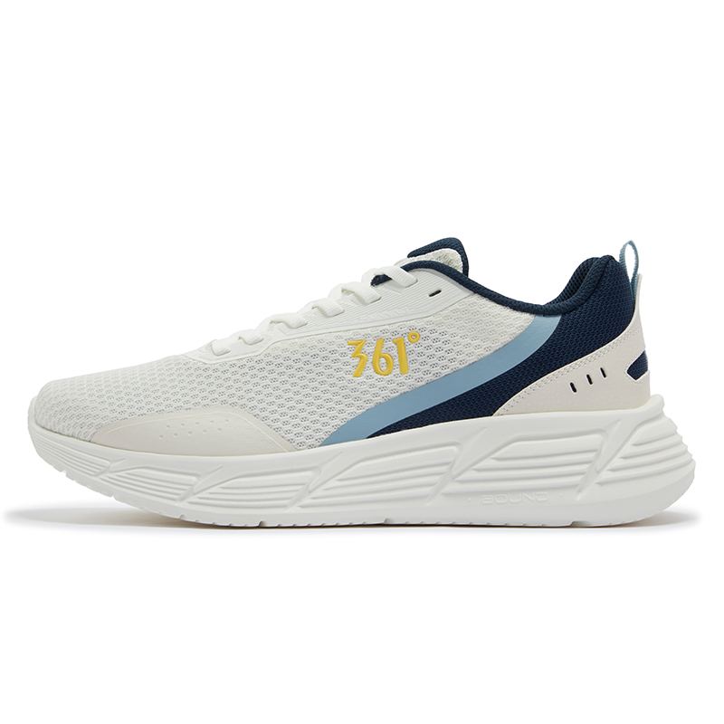 361° Abrasion Resistant Cushioning Low top Casual Running Shoes Men’s White