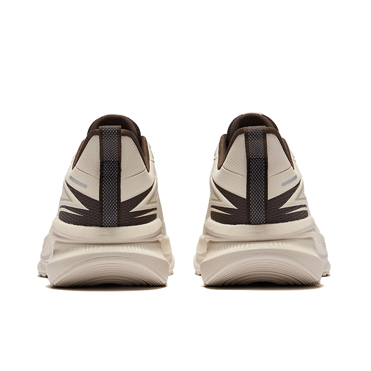 Erke Cushioning Rebound Slip Resistant Low top City Commuting Running Shoes Men’s Warm Linen Dark Sandalwood