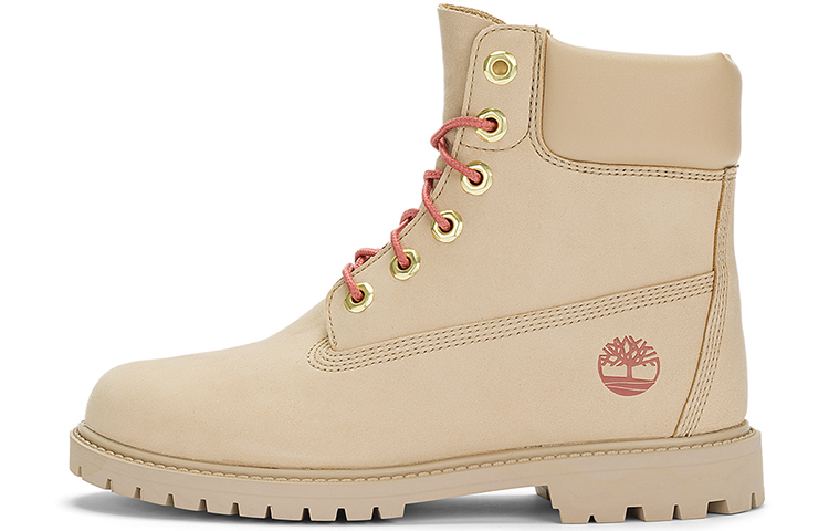 Timberland Timberland PREMIUM series first-layer cowhide, wear-resistant, comfortable, short-length outdoor boots, women's style, light earth color