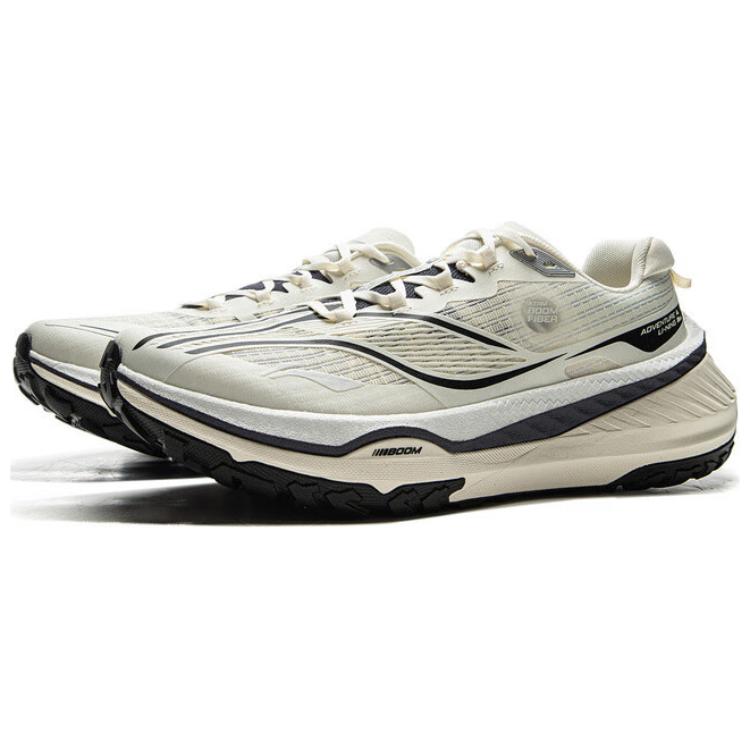 Li Ning De Lu V2 Slip Resistant Coverage Abrasion Resistant Low top Trail Running Shoes Men’s White Black