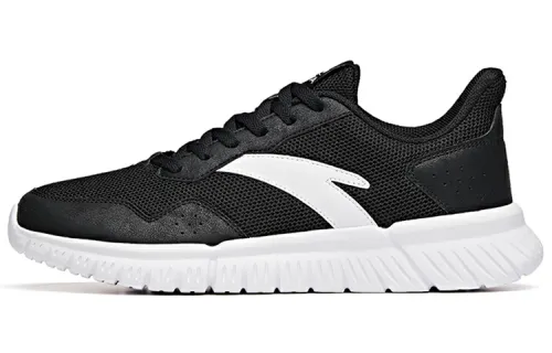 Anta Non Slip And Waterproof Low top Running Shoes Men's Black White
