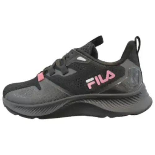 FILA Lightweight Abrasion Resistant Breathable Low top Running Shoes Women's Black
