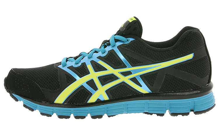 ASICS Gel Attract Running Shoes Women's Low Top Black/Yellow/Blue