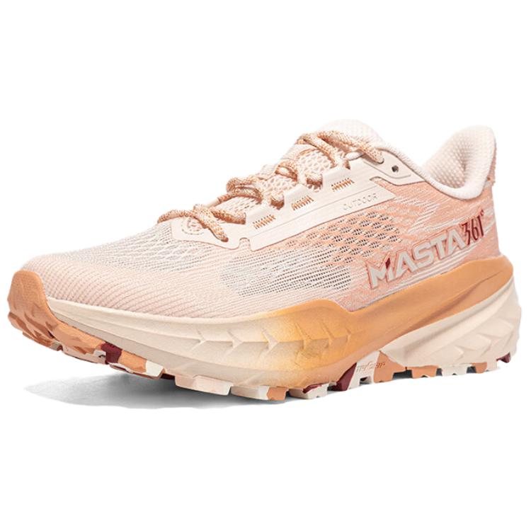 361° Qingshan Slip Resistant Abrasion Resistant Low top Trail Running Racing Running Shoes Women’s Pink
