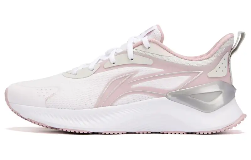Li Ning YueYing 3.0 Cushioning Abrasion Resistant Breathable Low top Casual Running Shoes Women's White Purple