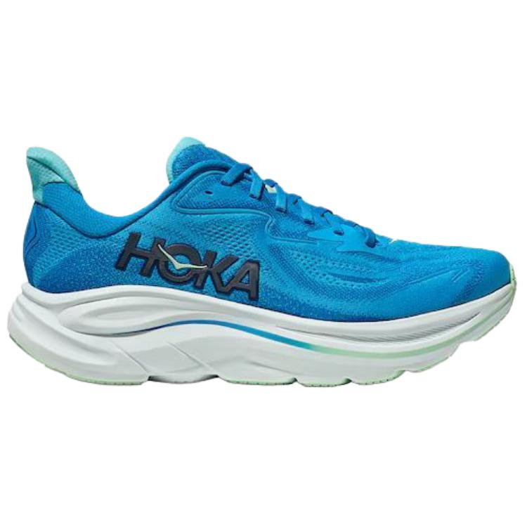 HOKA ONE ONE CLIFTON 10 Low top Casual Long Distance Running Shoes Men’s Blue Wide Fit