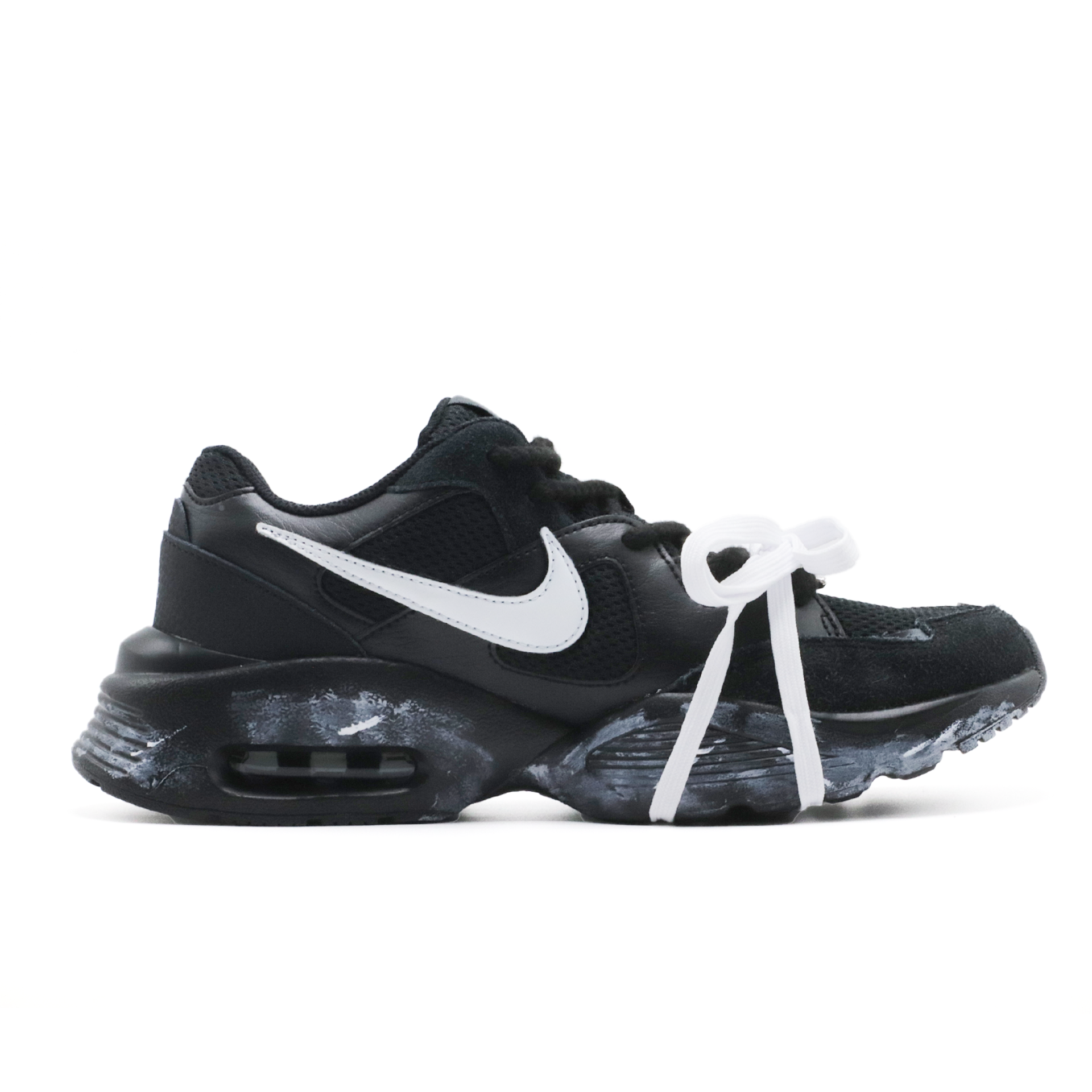 Nike Air Max Fusion Mesh, Textile Slip Resistant Abrasion Resistant Low top Marathon Running Shoes Men’s Black