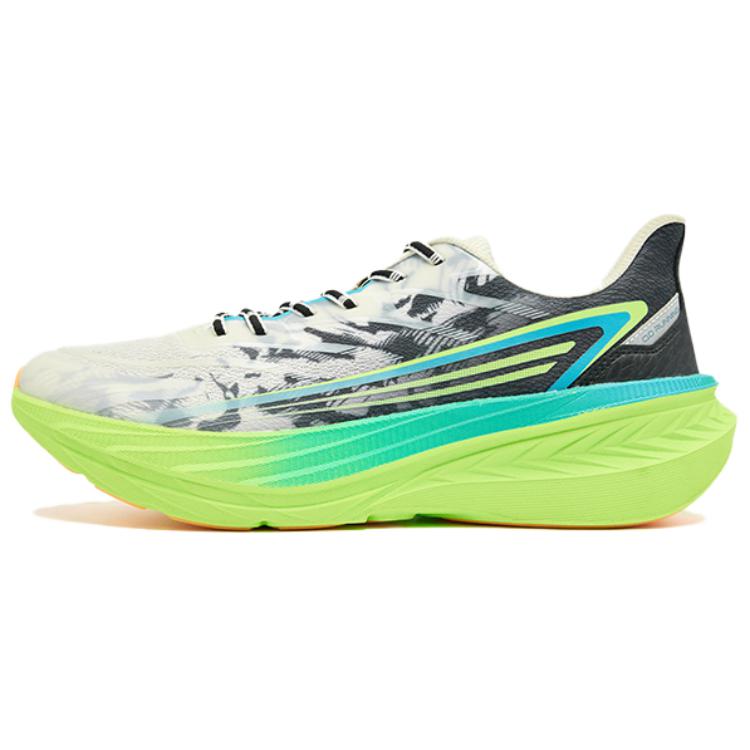 QIAODAN Breathable Height Increasing Low top Casual Running Shoes Men’s White Black Green