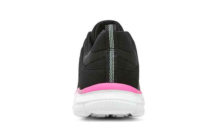 Skechers TRACK Fabric Low top Casual Running Shoes Women’s Black Pink