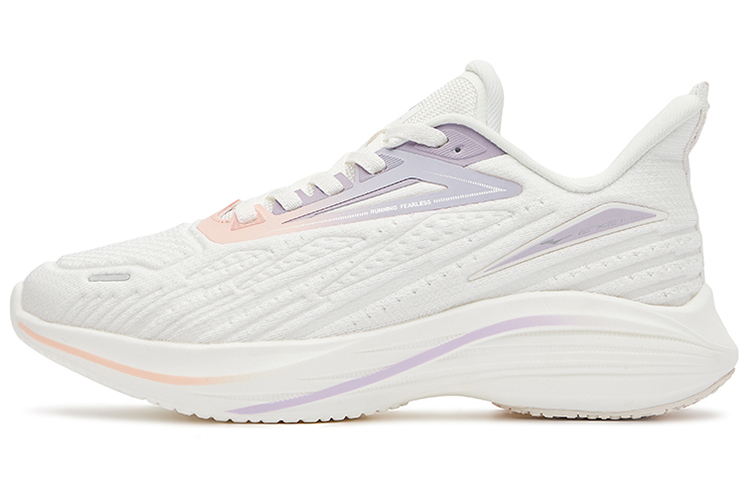 Erke Slip Resistant Abrasion Resistant Slip Resistant Abrasion Resistant Low top Running Shoes Women’s White Purple