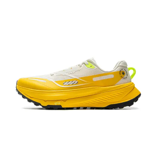 Li Ning De Lu Cushioning Slip Resistant Abrasion Resistant Rebound Low top Casual Trail Running Shoes Men's