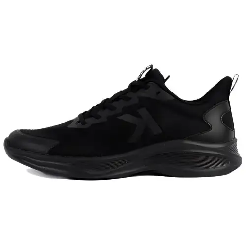 KELME Slip Resistant Abrasion Resistant Low top Running Shoes Unisex Black