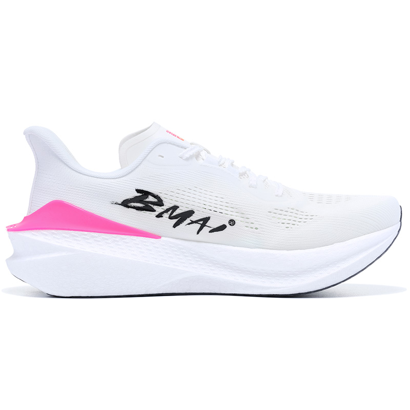 BMAI Jingtan Mix 2.0 Mid Top Running Shoes Men’s White Pink Yellow Blue