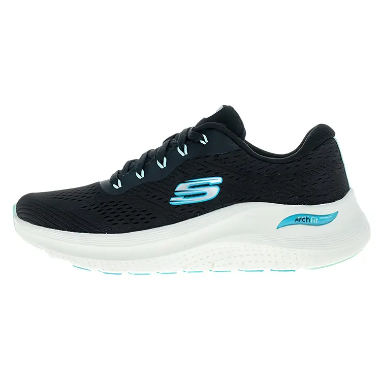 Skechers ARCH FIT 2.0 Comfortable Abrasion Resistant Breathable Low top Running Shoes Women's Black Blue